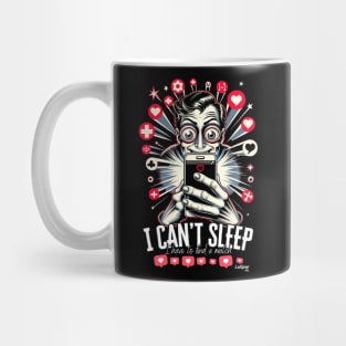 Swipe and Snore: A Matchless Insomniac's Tale - Funny Guy Mug